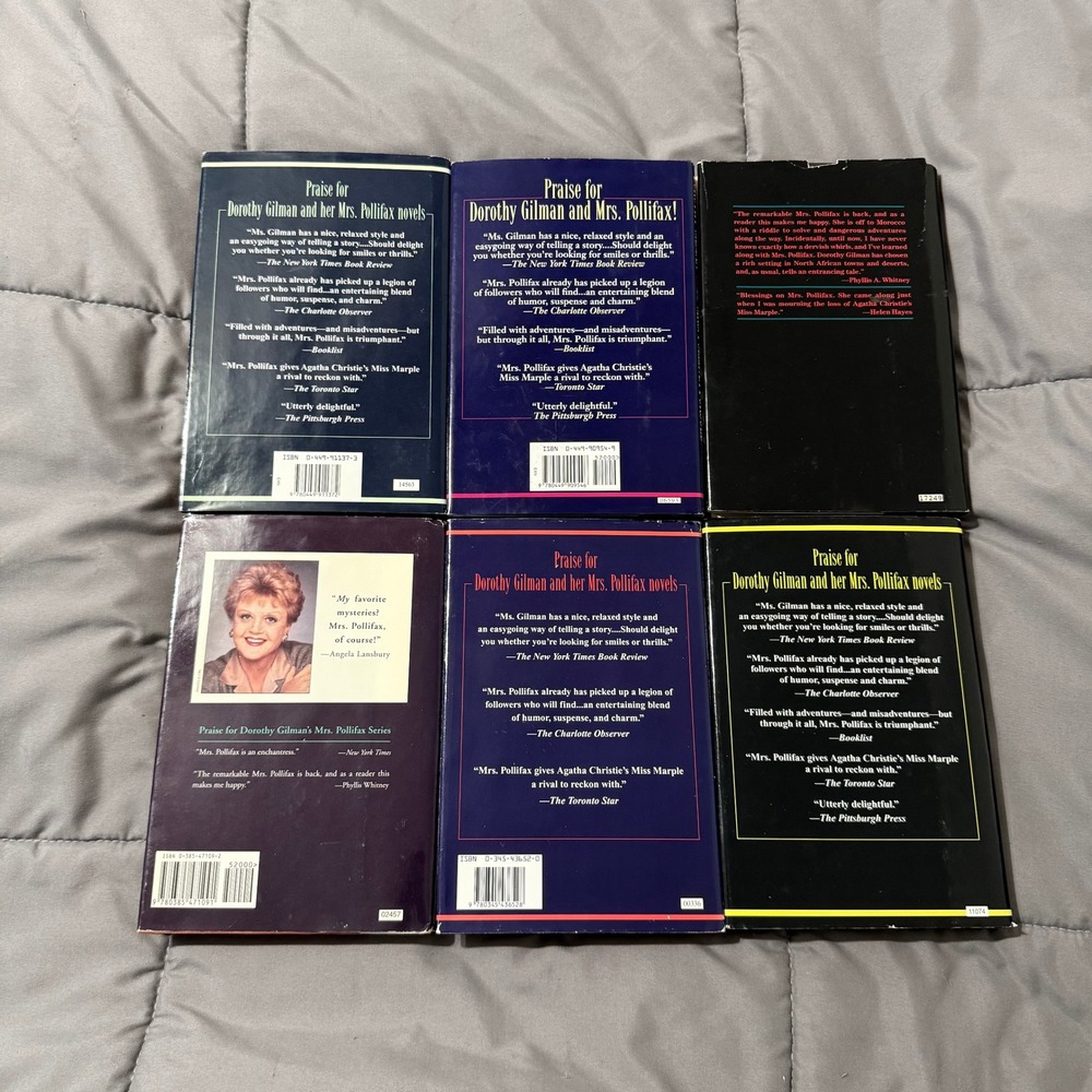 Dorothy Gilman Mrs Pollifax Mystery Series Lot of 6 Paperback Books Spy Thriller - Picture 3 of 9